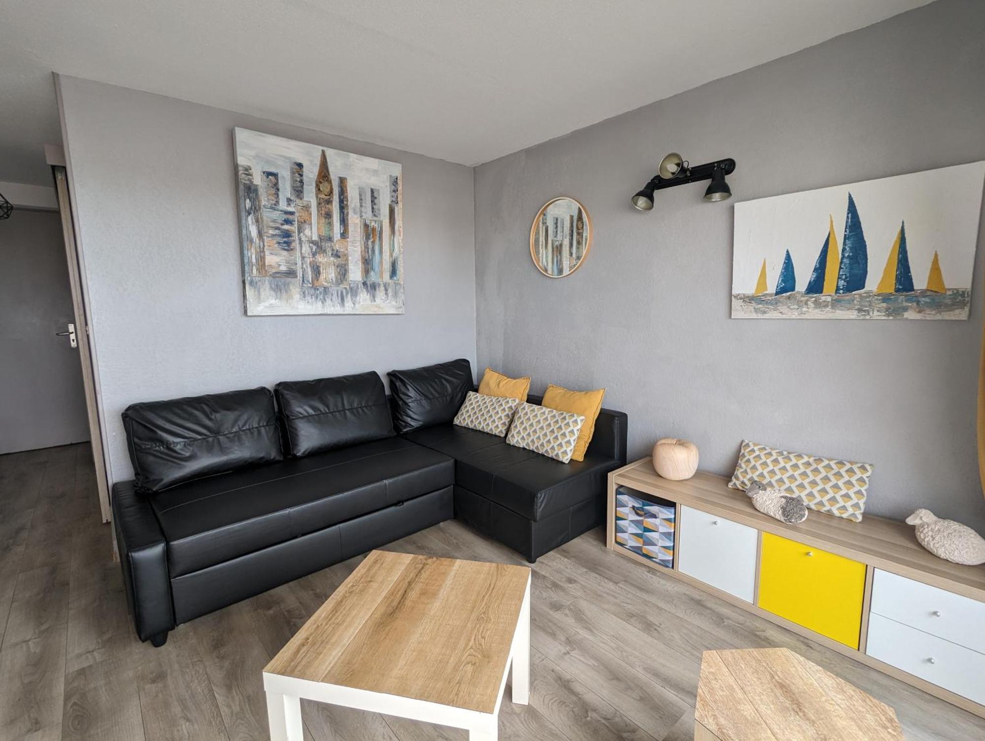 T2 climatisé vue sur mer, WIFI, piscine et parking Sète Esterno foto